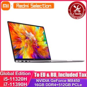 Xiaomi Laptop RedmiBook Pro 15 Laptop Intel MX450 i7-11390H/i5-11320H 16G 512G 3.2K 90Hz Screen Mi Notebook PC Enhanced Edition